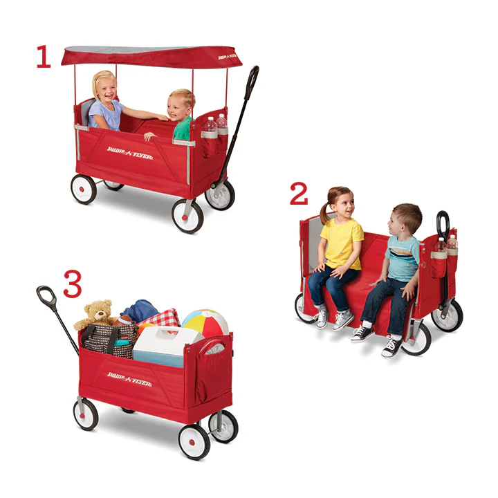 3-in-1 EZ Fold Wagon with Canopy - Image 4