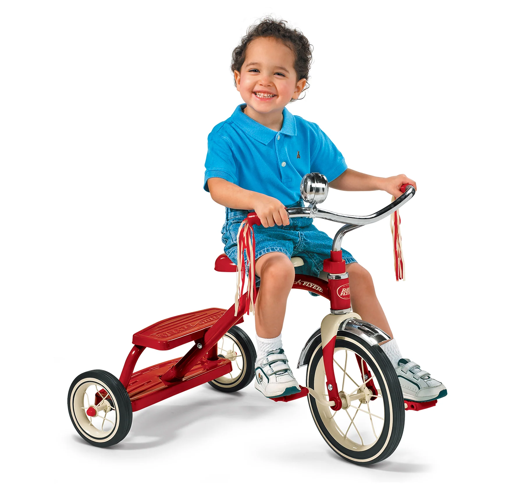 Classic Red Dual Deck Tricycle - Image 3