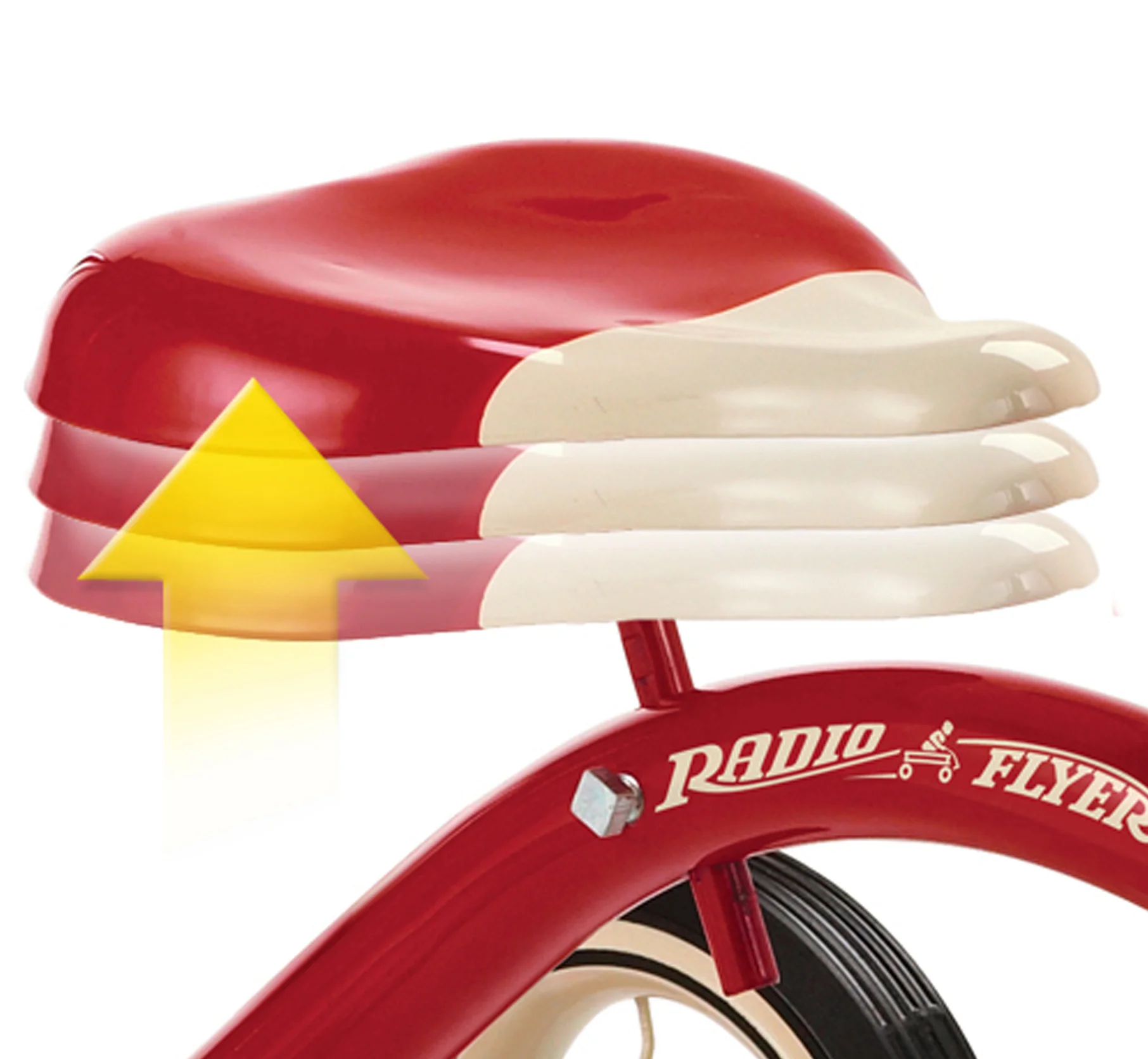 Classic Red Dual Deck Tricycle - Image 4