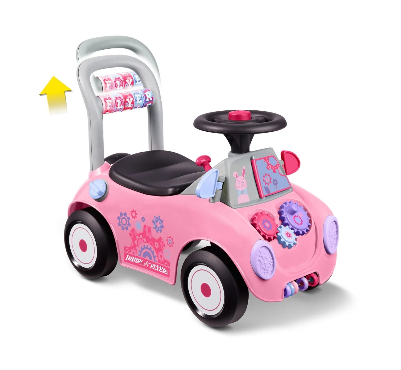 Creativity Car: Pink Ride-On Push Car - Image 5