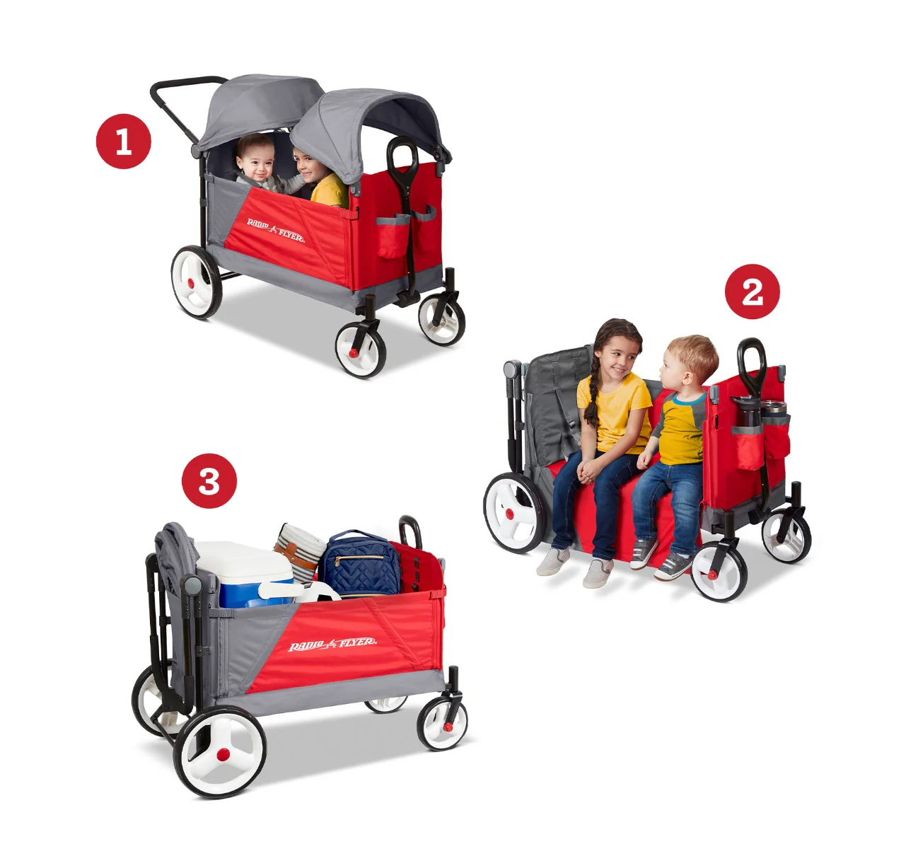 Discovery Stroll 'N Wagon With Dual Canopies - Image 12