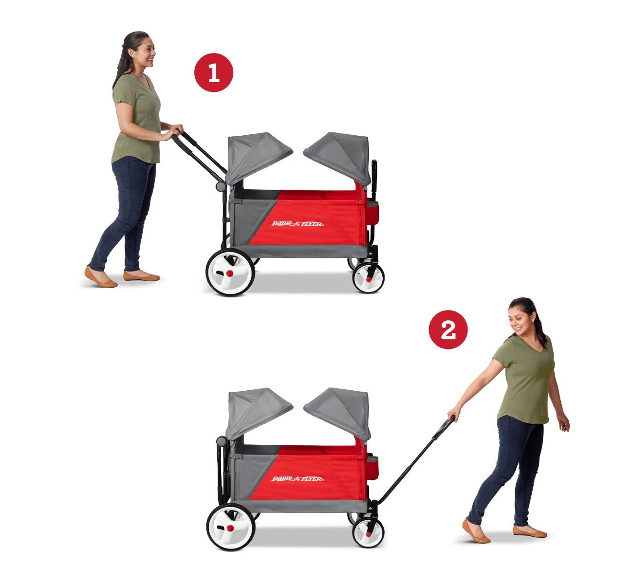 Discovery Stroll 'N Wagon With Dual Canopies - Image 4