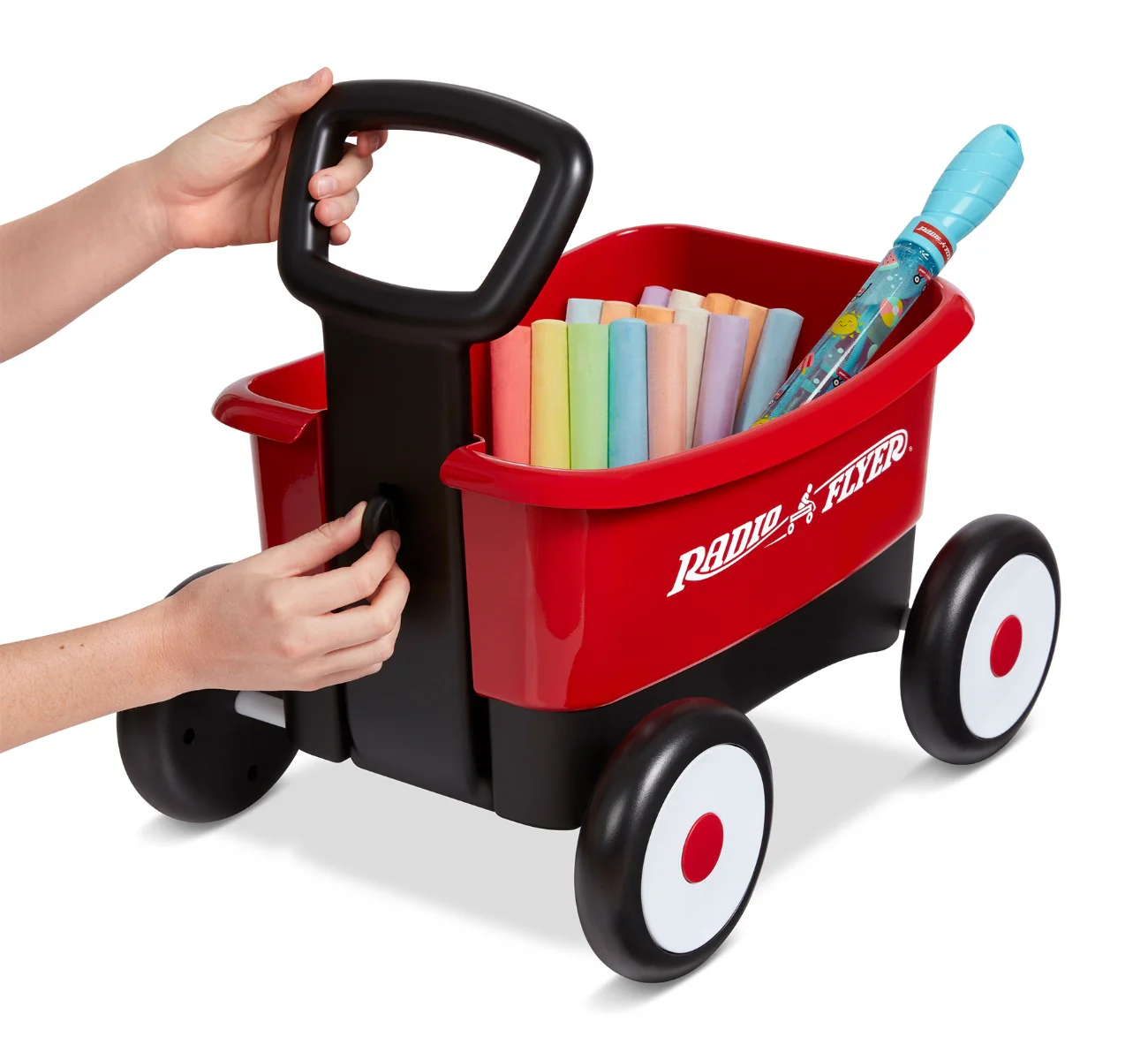 Push & Pull Walker Wagon with Bubbles and Chalk - Image 5