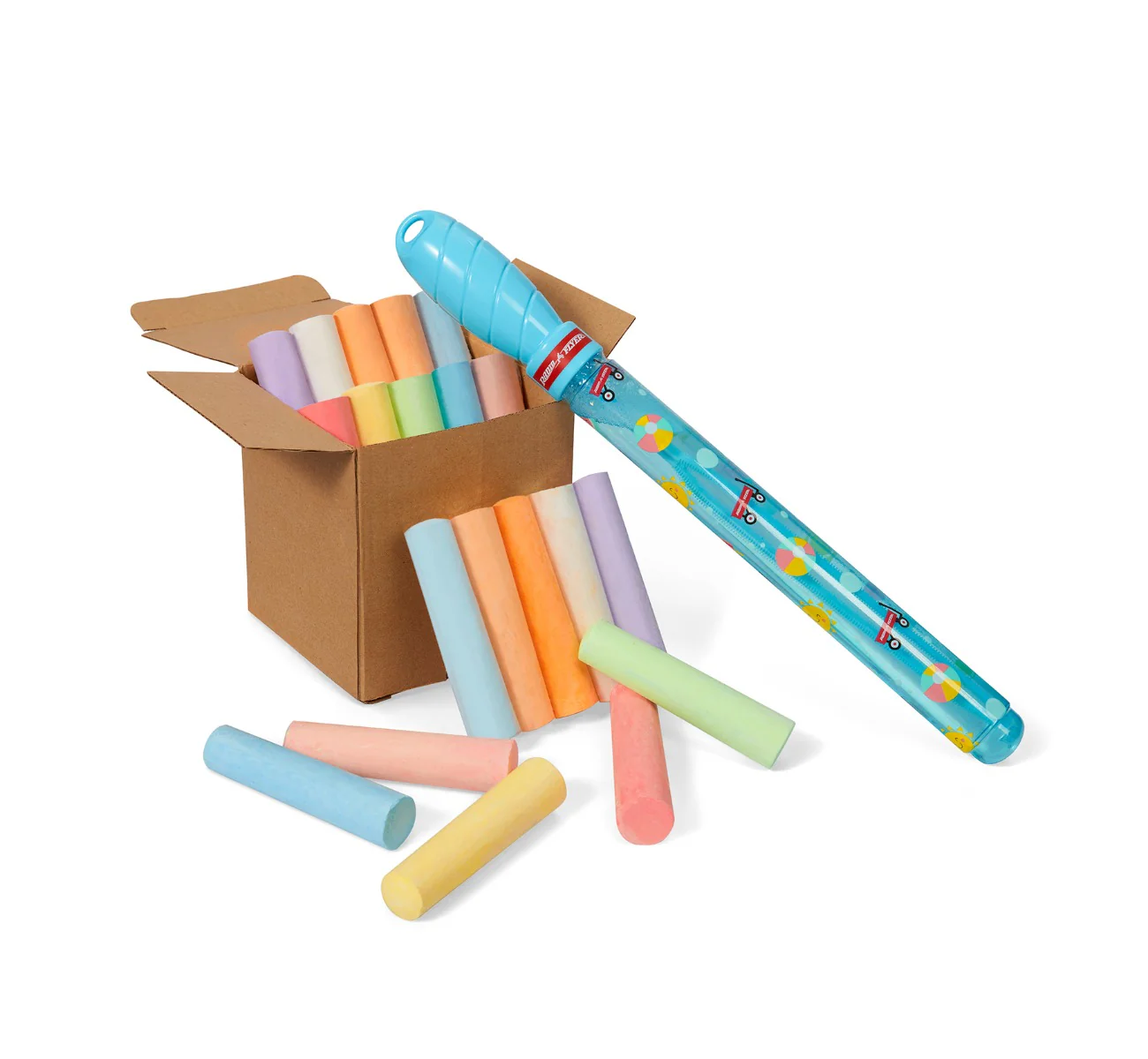 Push & Pull Walker Wagon with Bubbles and Chalk - Image 6