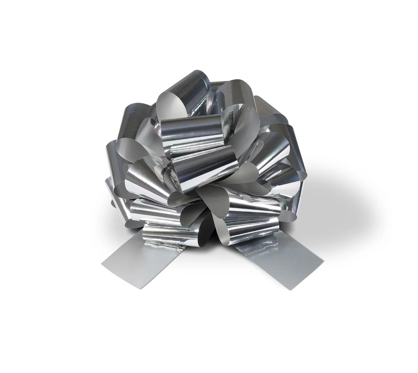 12'' Large Silver Gift Bow - Image 3