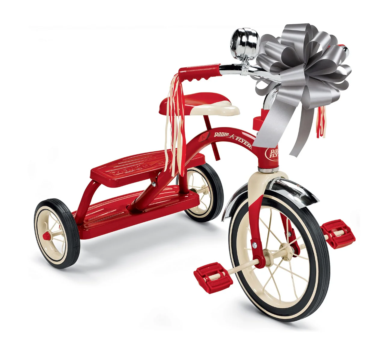 9'' Medium Silver Gift Bow - Image 3