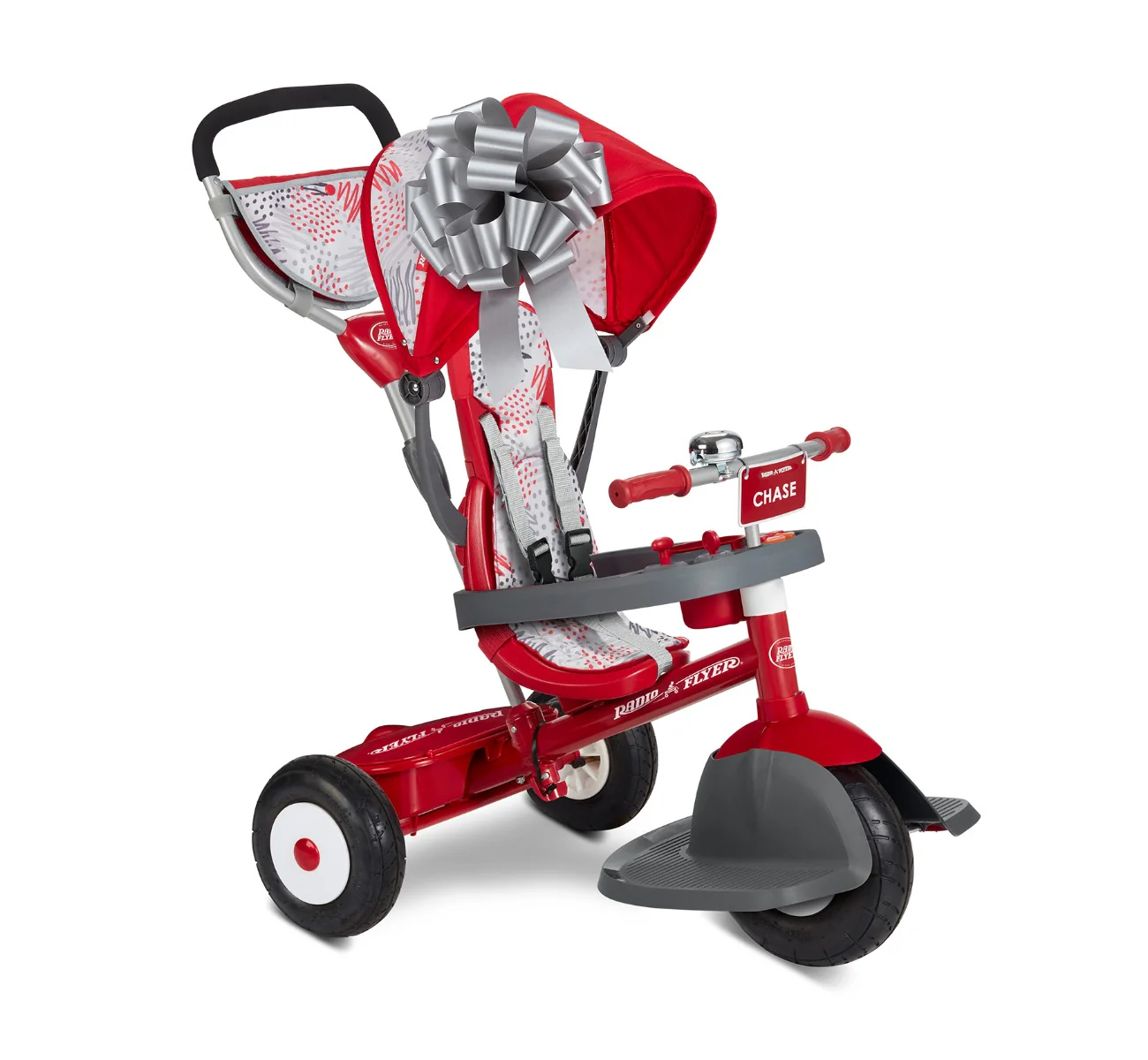 9'' Medium Silver Gift Bow - Image 4