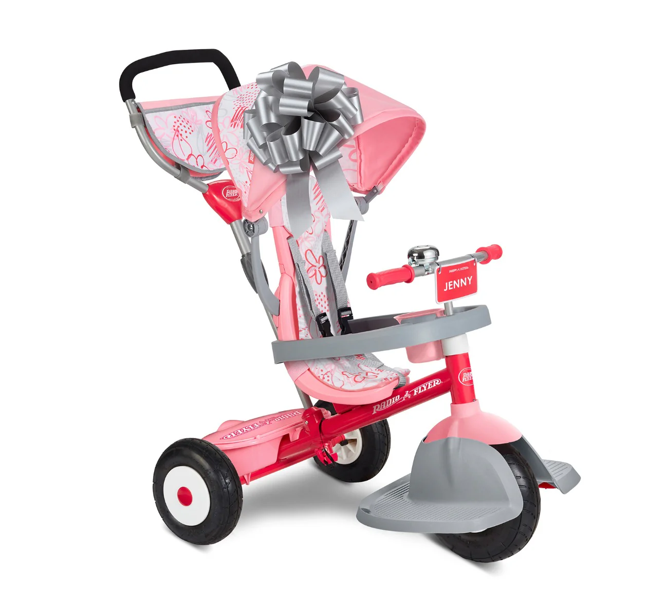 9'' Medium Silver Gift Bow - Image 5