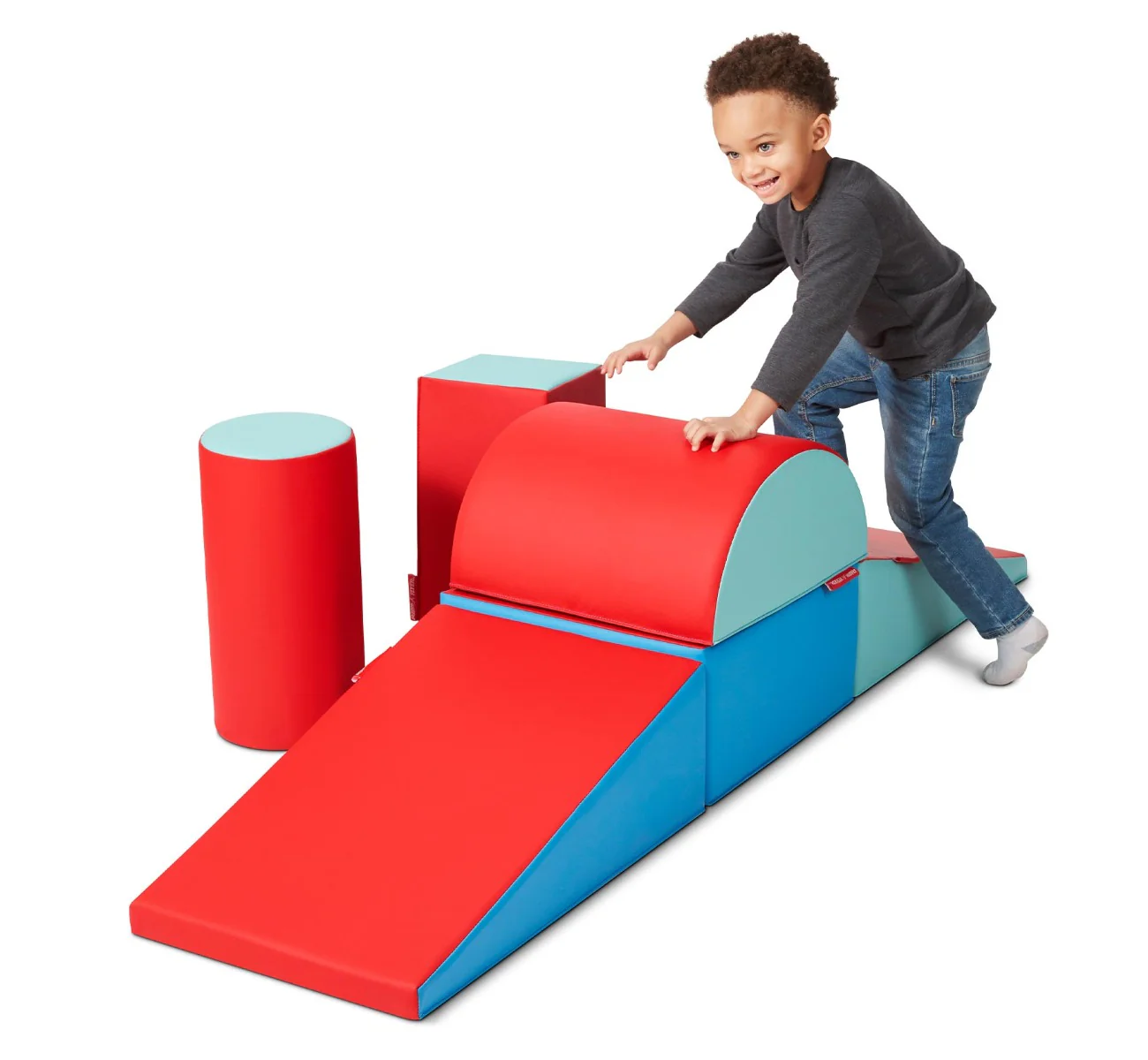Tumble Town Foam Climbing Blocks for Toddlers - Candy - Image 3